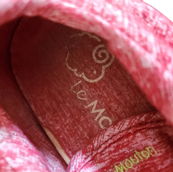 Unisex Red Le Mouton Wool Tennis Shoes Sneakers Size 10 - Picture 7 of 10